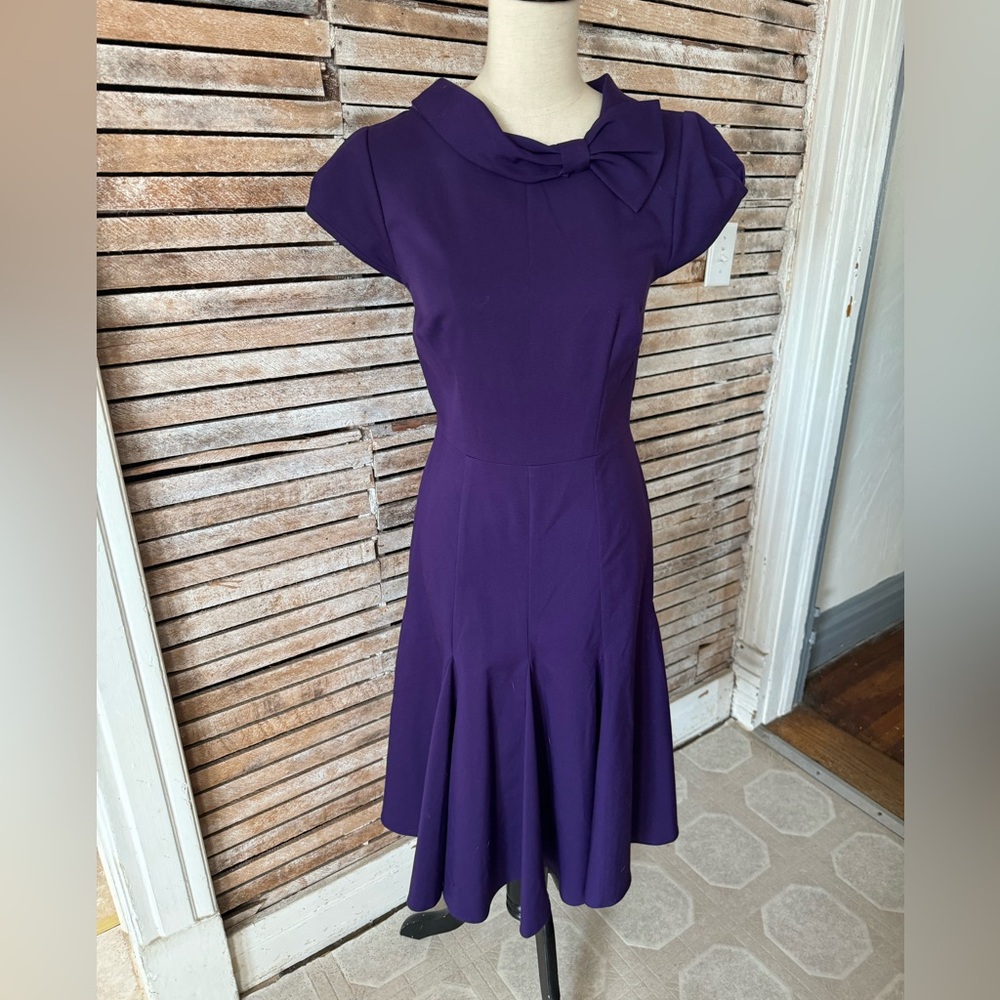 Custom Stop Staring “Vacation” Dress in Eggplant